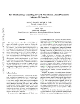 Few-Shot Learning: Expanding ID Cards Presentation Attack Detection to
  Unknown ID Countries