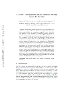 FSMDet: Vision-guided feature diffusion for fully sparse 3D detector
