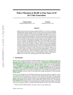 Policy Filtration for RLHF to Mitigate Noise in Reward Models