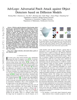 AdvLogo: Adversarial Patch Attack against Object Detectors based on Diffusion Models