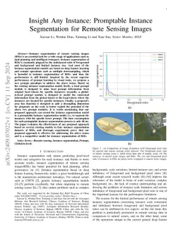 Insight Any Instance: Promptable Instance Segmentation for Remote
  Sensing Images