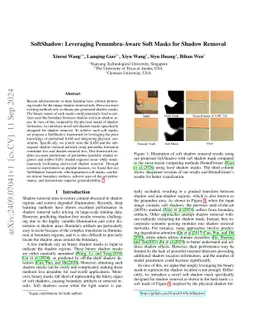 SoftShadow: Leveraging Soft Masks for Penumbra-Aware Shadow Removal