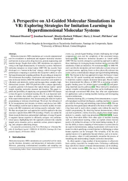AI-Guided Molecular Simulations in VR: Exploring Strategies for Imitation Learning in Hyperdimensional Molecular Systems