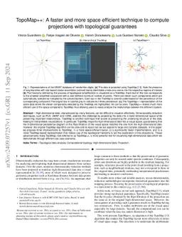 TopoMap++: A faster and more space efficient technique to compute
  projections with topological guarantees
