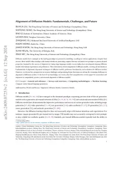 Alignment of Diffusion Models: Fundamentals, Challenges, and Future