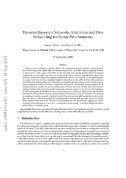 Dynamic Bayesian Networks, Elicitation and Data Embedding for Secure
  Environments