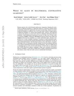 What to align in multimodal contrastive learning?