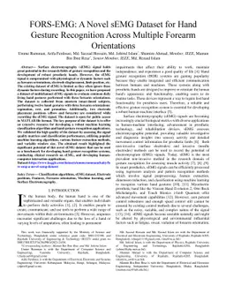 FORS-EMG: A Novel sEMG Dataset for Hand Gesture Recognition Across
  Multiple Forearm Orientations