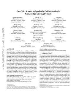 OneEdit: A Neural-Symbolic Collaboratively Knowledge Editing System