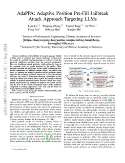 AdaPPA: Adaptive Position Pre-Fill Jailbreak Attack Approach Targeting
  LLMs