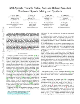 SSR-Speech: Towards Stable, Safe and Robust Zero-shot Text-based Speech Editing and Synthesis