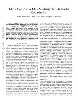 MPPI-Generic: A CUDA Library for Stochastic Trajectory Optimization