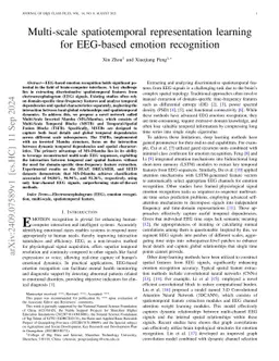 Multi-scale spatiotemporal representation learning for EEG-based emotion
  recognition