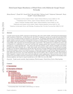 Mesh-based Super-Resolution of Fluid Flows with Multiscale Graph Neural Networks