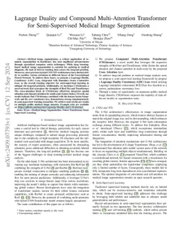 Lagrange Duality and Compound Multi-Attention Transformer for
  Semi-Supervised Medical Image Segmentation