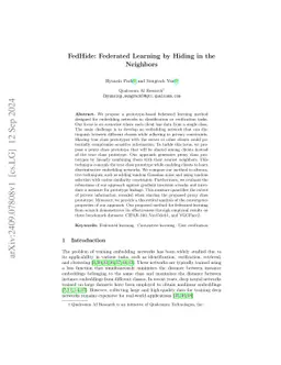 FedHide: Federated Learning by Hiding in the Neighbors