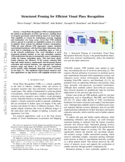 Structured Pruning for Efficient Visual Place Recognition