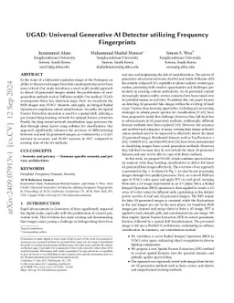 UGAD: Universal Generative AI Detector utilizing Frequency Fingerprints