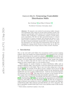 Control+Shift: Generating Controllable Distribution Shifts