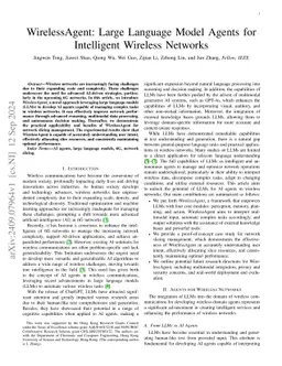 WirelessAgent: Large Language Model Agents for Intelligent Wireless
  Networks