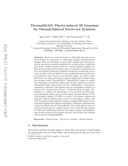 Thermal3D-GS: Physics-induced 3D Gaussians for Thermal Infrared
  Novel-view Synthesis