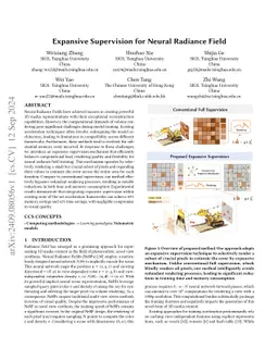 Expansive Supervision for Neural Radiance Field
