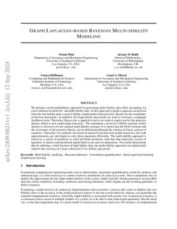 Graph Laplacian-based Bayesian Multi-fidelity Modeling