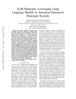 LLM Honeypot: Leveraging Large Language Models as Advanced Interactive
  Honeypot Systems