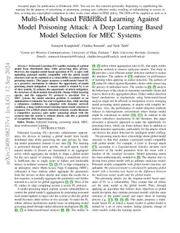 Multi-Model based Federated Learning Against Model Poisoning Attack: A
  Deep Learning Based Model Selection for MEC Systems
