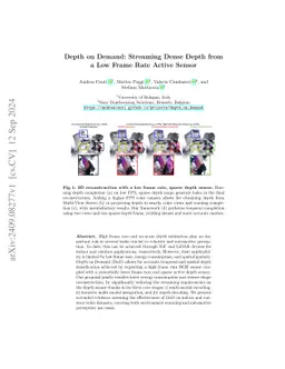 Depth on Demand: Streaming Dense Depth from a Low Frame Rate Active
  Sensor