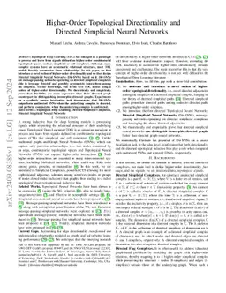 Higher-Order Topological Directionality and Directed Simplicial Neural Networks