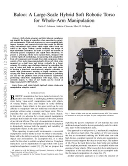 Baloo: A Large-Scale Hybrid Soft Robotic Torso for Whole-Arm Manipulation