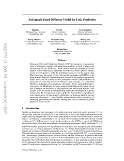 Sub-graph Based Diffusion Model for Link Prediction
