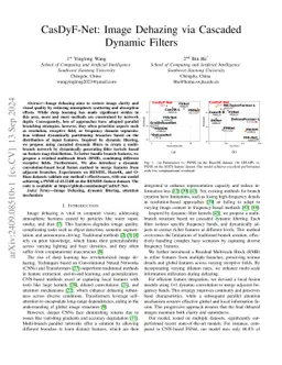 CasDyF-Net: Image Dehazing via Cascaded Dynamic Filters