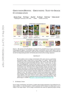 GroundingBooth: Grounding Text-to-Image Customization