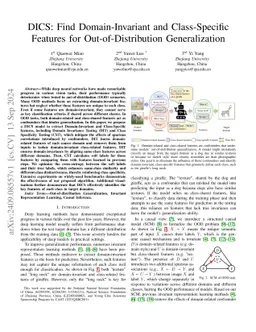 DICS: Find Domain-Invariant and Class-Specific Features for
  Out-of-Distribution Generalization