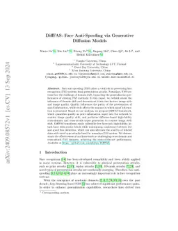 DiffFAS: Face Anti-Spoofing via Generative Diffusion Models
