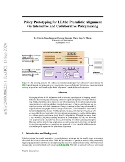 Policy Prototyping for LLMs: Pluralistic Alignment via Interactive and
  Collaborative Policymaking