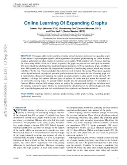 Online Learning Of Expanding Graphs