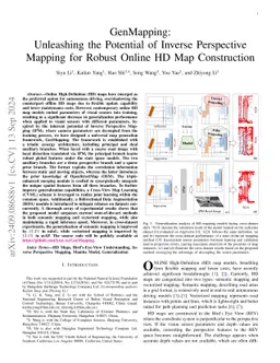GenMapping: Unleashing the Potential of Inverse Perspective Mapping for
  Robust Online HD Map Construction