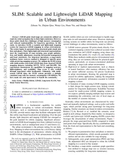 SLIM: Scalable and Lightweight LiDAR Mapping in Urban Environments