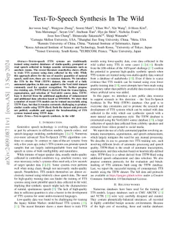 Text-To-Speech Synthesis In The Wild