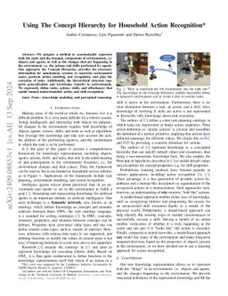 Using The Concept Hierarchy for Household Action Recognition