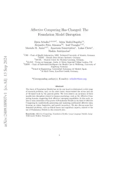 Affective Computing Has Changed: The Foundation Model Disruption