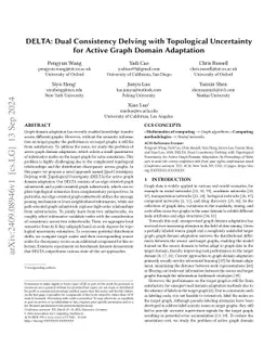 DELTA: Dual Consistency Delving with Topological Uncertainty for Active Graph Domain Adaptation
