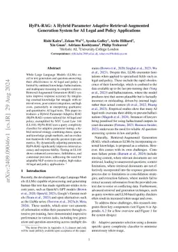 HyPA-RAG: A Hybrid Parameter Adaptive Retrieval-Augmented Generation System for AI Legal and Policy Applications