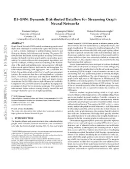 D3-GNN: Dynamic Distributed Dataflow for Streaming Graph Neural Networks