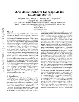 Elastic On-Device LLM Service