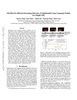 Inf-MLLM: Efficient Streaming Inference of Multimodal Large Language
  Models on a Single GPU