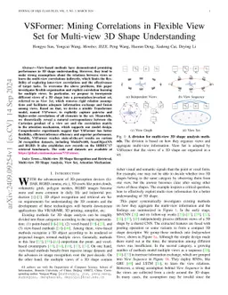 VSFormer: Mining Correlations in Flexible View Set for Multi-view 3D
  Shape Understanding